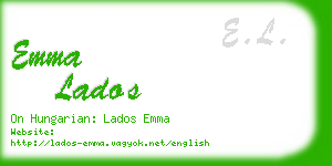 emma lados business card